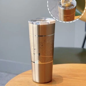 Starbucks 2024 China Year of Dragon Gold 20oz SS Tumbler - Picture 1 of 4