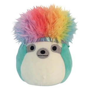 Juguete de peluche Squishmallows Squish-Doos Aqua the Sloth 11" pelo arco iris - Imagen 1 de 7