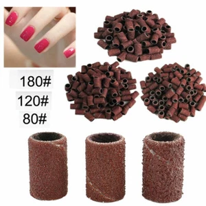 100PCS Manicure Pedicure Sanding Bands 80# 120# 180# Nail Drill Replacement Bits - Picture 1 of 5