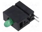 2mA Anz.dioden: 1 IN Alloggiamento 2,8mm LED Lente : Diffus, Verde