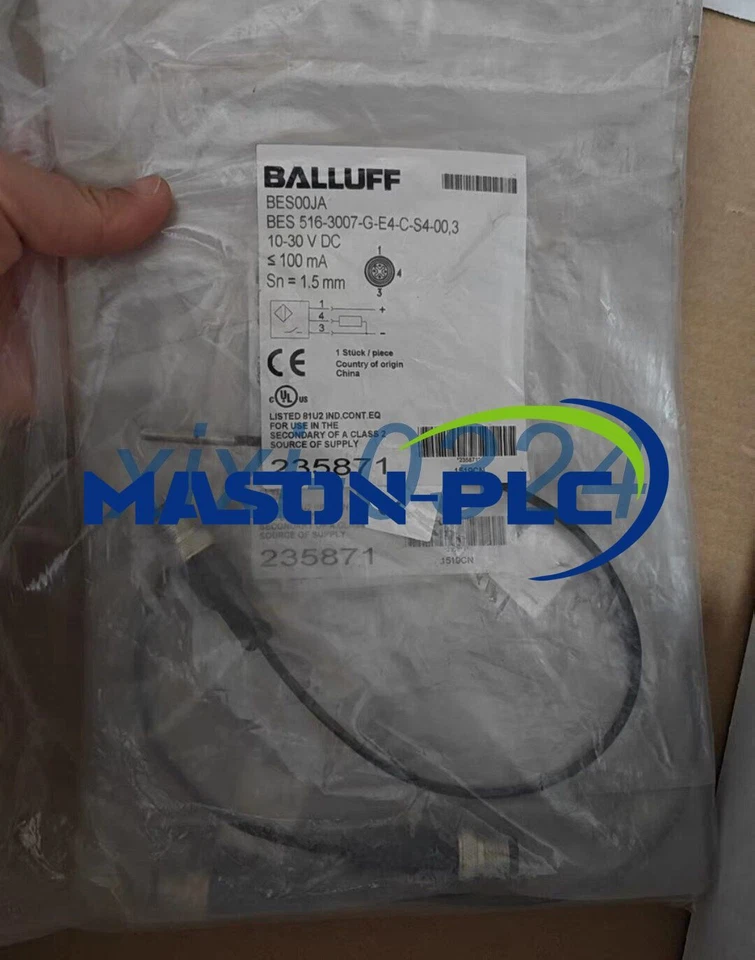 2NEW BALLUFF BES 516-3007-G-E4-C-S4-00,3 BES00JA proximity switch DHL shipping - Image 1 of 4