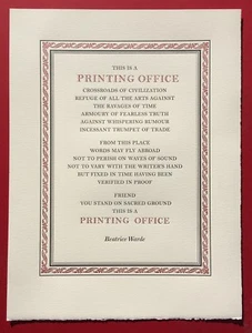 This Is a Printing Office poster - Picture 1 of 2