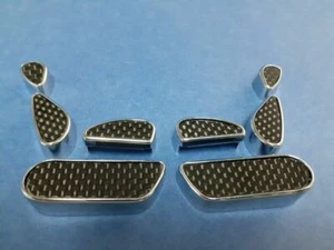 CARBON FIBER FRONT SEAT POWER SWITCH COVERS FOR MERCEDES W220 S-CLASS & W215 CL - Picture 1 of 5