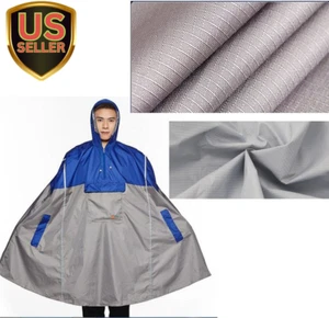 NEW Lightweight Cycling Rain Poncho Breathable Bike Hooded Raincoat Rain Cape... - Picture 1 of 1