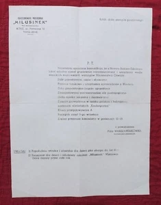 Letter Poland Łódź Kindergarten - About School Classes In Hebrew & Polish Jewish - Picture 1 of 11