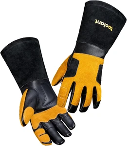 Guantes de soldadura para hombre, de cuero de vaca, para soldadura MIG/electrodo - Picture 1 of 12