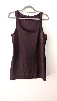 Women’s Purple Glitter Mint Velvet Light Knitted Sleeveless Top Size 12 - Image 1 of 4