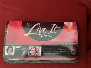 Live It Now! Dramatized Audio Bible On CD With Holding Case (61 CDs)-NLT - Picture 1 of 5