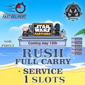 STARWARS PARTNER 🔥 Monopo_Ly Go Full Carry 80k Point 🎲 1 SLOT 🎲 - Picture 1 of 3