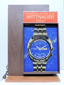 70er Jahre Wittnauer 2000 beleuchtetes Uhrenladen Display, original funktionstüchtig! - Bild 1 von 13