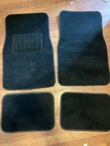 4 PCS Black Floor Mats Liners Set Anti-slip Protection Universal Van and Cars - Picture 1 of 7