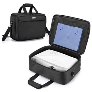 Projector Carrying Case, Projector Bag with Laptop Compartment Compatible for - Picture 1 of 7