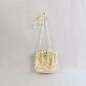 Vtg Vanessa Paris London Cream Faux Pearl Double Handle Clutch Purse Bag - Picture 1 of 5