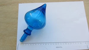 Gros bouchon pour Carafe , bouteille italienne en verre  Empoli , bleue . - Picture 1 of 6
