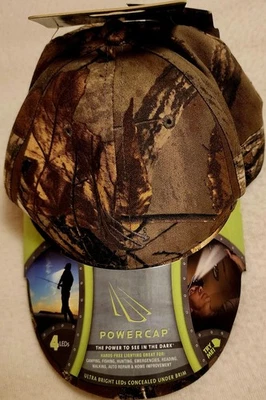 Realtree Powercap LED Hat Lighted AP Camo Headlamp Real Tree Power Cap NWT Camp - Image 1 of 4