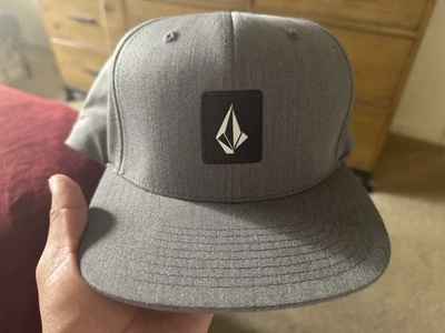Volcom Twill Gray Mens Hat Snapback - Image 1 of 4