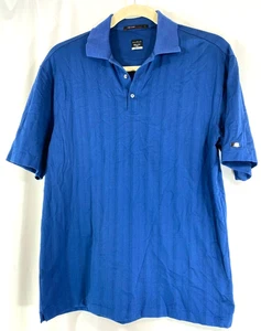 Tiger Woods Collection Nike Dri-Fit Mens L Sh/Sleeve Polo Shirt Blue - Picture 1 of 7