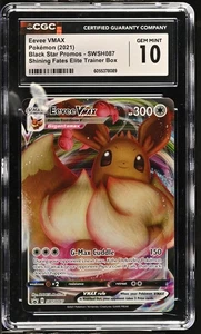EEVEE VMAX Black Star Promo Holo #SWSH087 CGC 10 Gem Mint Pokemon - Picture 1 of 2