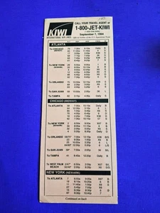 Horario de KIWI International Airlines 7 de septiembre de 1994 - Imagen 1 de 2