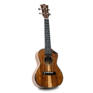 Snail Solid Acacia Top Tenor Electro-Acoustic SR-04TEQ Ukulele Bevel Cutaway - Picture 1 of 3