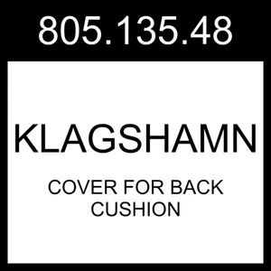 IKEA KLAGSHAMN Bezug für Rückenkissen Skiftebo dunkelgrau 805.135.48 - Bild 1 von 1