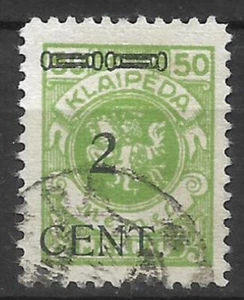 Germany Memel 1923 Michel 177 Used - 33-16 - Picture 1 of 2