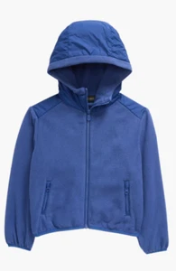 NWT Save The Duck Kids' Neville Fleece Zip Hoodie Color: Eclipse Blue Size: 14 - Picture 1 of 2