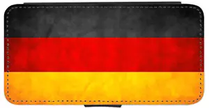 iPhone/Pixel/Galaxy German/Germany Country flag Grunge Printed Flip/Wallet Case - Picture 1 of 9