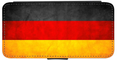 iPhone/Pixel/Galaxy German/Germany Country flag Grunge Printed Flip/Wallet Case - Image 1 of 4