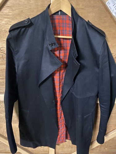 Raro trench uomo Dior vintage lunghezza 3 4 50 blu scuro