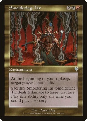 MTG Invasion --- SMOLDERING TAR --- Uncommon! NM! Magic the Gathering! - Image 1 of 3