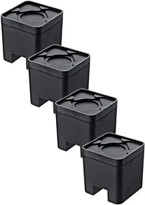 Harriet Carter Möbelerhöhungen, Mehrzweck Schreibtisch & Betterhöhungen (4er Set), schwarz - Bild 1 von 2