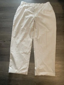 Ralph Lauren Pants 44X32 Beige Seersucker Black Label Altered 36/29 Luxury Pleat - Picture 1 of 7
