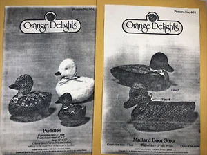 Mallard Duck Weighted Door Stop Pattern by Orange Delights & Puddles #401 & 404 - Picture 1 of 3