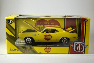 1971 Plymouth HEMI CUDA Hooker Headers M2 Machines  R66 1:24  Limited! - Image 1 of 4