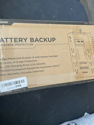 CyberPower Standby 625VA UPS 8-Outlets Black (ST625U) - Image 1 of 4