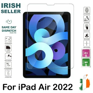 Für iPad Air 5. Gen 2022 Hartglas Displayschutzfolie Schutzglas Neu - Bild 1 von 10