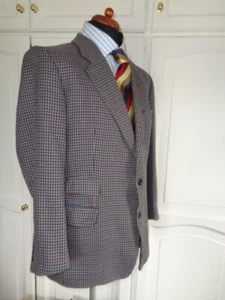 BURBERRY 70% WOOL & 30% CASHMERE TWEED JACKET UK 44/46 PIT TO PIT 24" - Picture 1 of 10