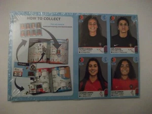 Set figurine Panini UEFA Womens Euro 2022 26 Portogallo squadra sigillato aggiornamento C3 - Foto 1 di 10