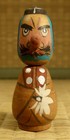 Petite figurine type Kokeshi en bois / Tengu / Japonais / Vintage