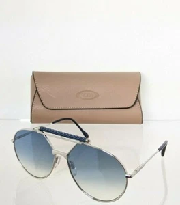 Brand New Authentic Tod's Sunglasses TO 235 18W 59mm Silver Frame TO235 - Picture 1 of 7
