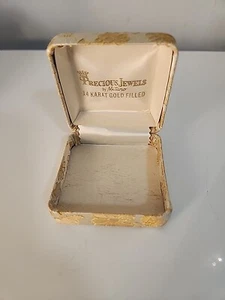 Precious Jewels 14 karat gold filled vintage flower ring box - Picture 1 of 13