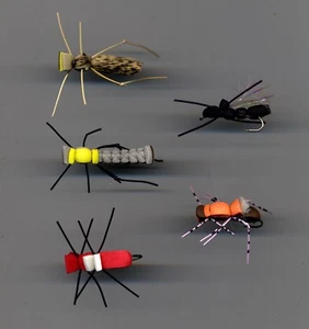 Trout Flies: Bigger - Bigger Foam Flies x 5 extra Long Shank size10 (code 613) - Bild 1 von 3