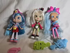 Moose Toys Shopkins Girls 5" Shoppies Dolls Figures Lot of 3 w/ Accessories - Picture 1 of 9