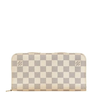 LOUIS VUITTON Damier Azur Portefeuille Ansolit Purse N63072 Women 【Used】 - Picture 1 of 12