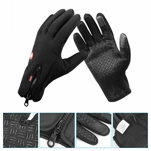 Hombres Mujeres Invierno Cálidos Guantes A Prueba de Viento Impermeable Térmico Pantalla Táctil Mitones - Imagen 1 de 8