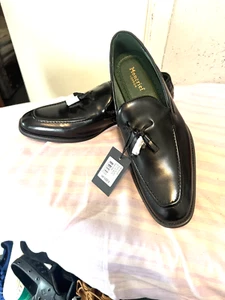 Moncrref Herren Schwarz Quaste Halbschuh Schuhe £250 Authentisch - Bild 1 von 8