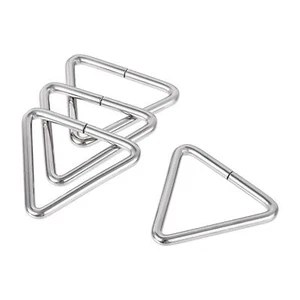 4Stk. Metall Dreieck Ring Schnalle 2"(50mm) Innenbreite für Gurt Handwerk DIY - Bild 1 von 4
