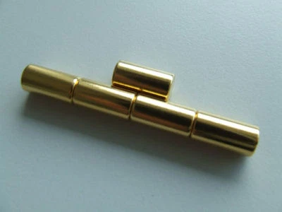 Neodym Magnet Starke Zylinder Magnete N38 Gold Größe & Menge Wählbar