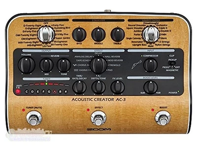 ZOOM Acoustic Creator AC-3 Preamp for Acoustic Guitar from Japan in Box - Image 1 of 4